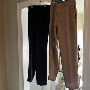 Izod dress pants. Youth. Tan size 12. Black size 16. New with tags.